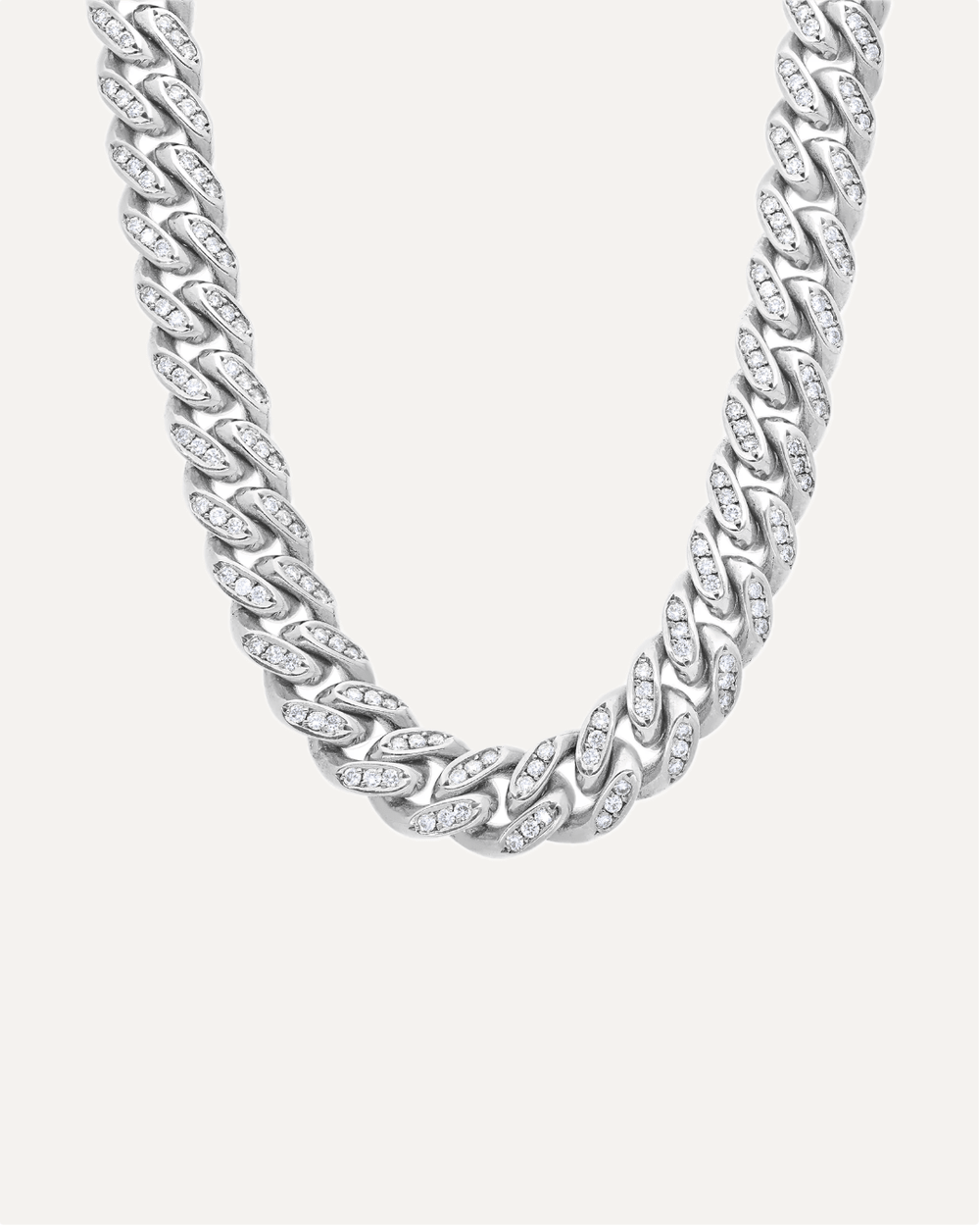 10mm Full Ice Moissanite Cuban Chain by Aumpex