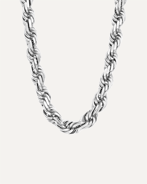 10mm Solid Gold Diamond Cut Rope Chain by Aumpex