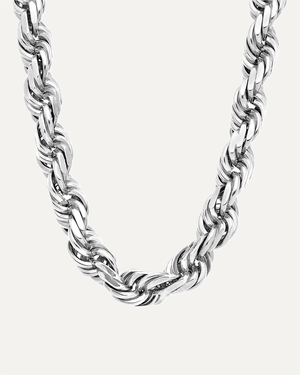 11.5mm Solid Gold Diamond Cut Rope Chain by Aumpex