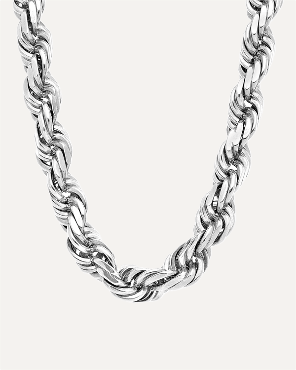 11.5mm Solid Gold Diamond Cut Rope Chain by Aumpex