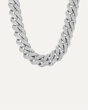 15mm "Boss" Heavyweight Moissanite Cuban Chain by Aumpex