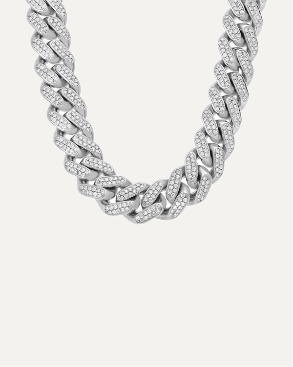 15mm "Boss" Heavyweight Moissanite Cuban Chain by Aumpex