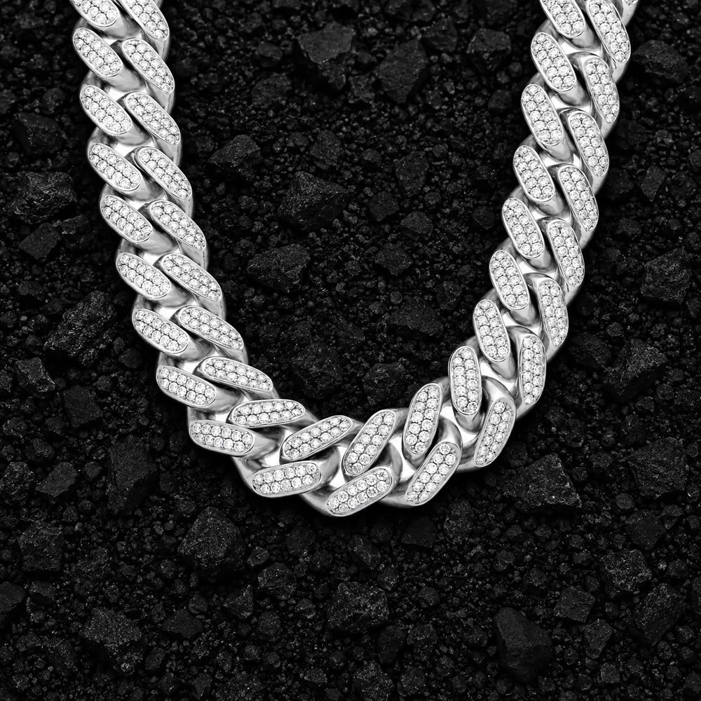 15mm "Boss" Heavyweight Moissanite Cuban Chain by Aumpex