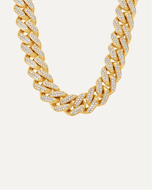 15mm "Boss" Heavyweight Moissanite Cuban Chain by Aumpex