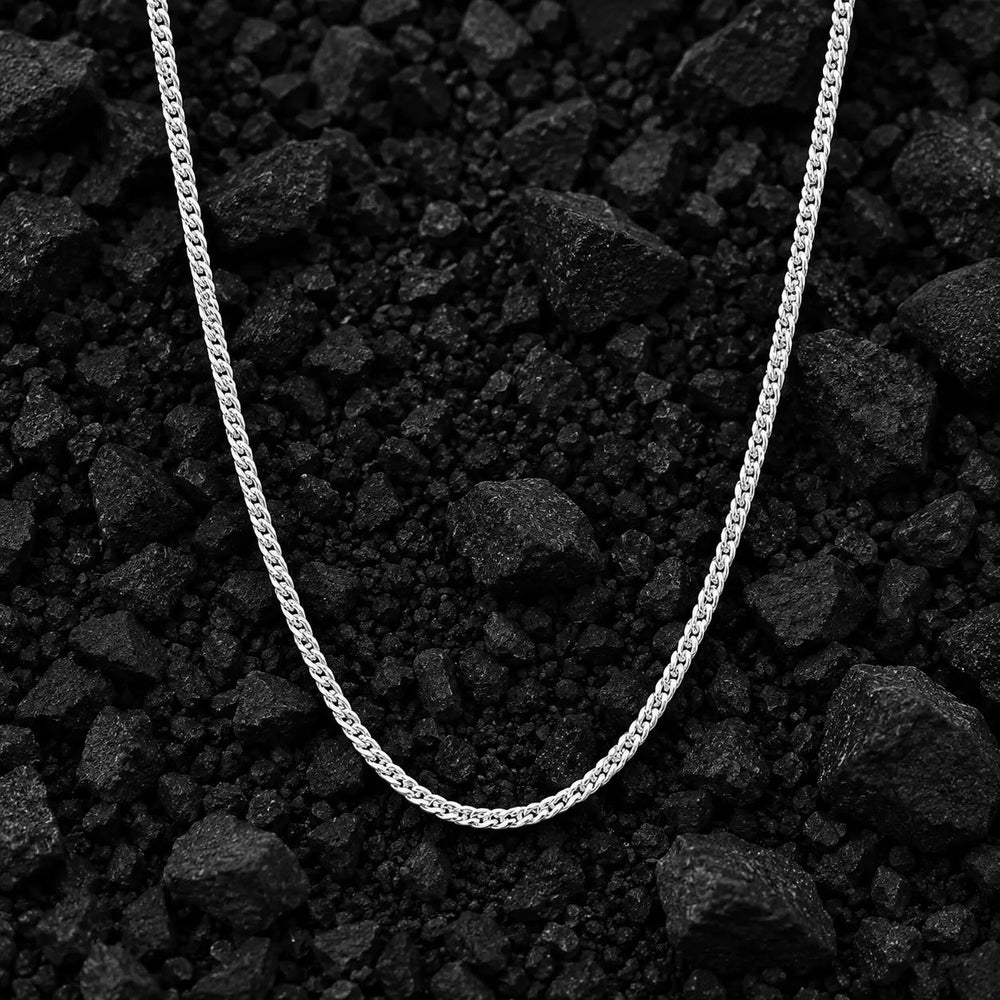 1.5mm The Solid 925 Sterling Silver Franco Link Chain by Aumpex
