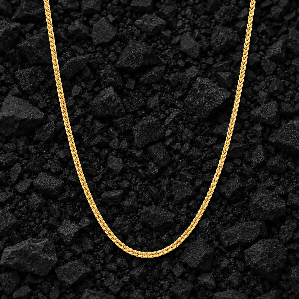 1.5mm The Solid 925 Sterling Silver Franco Link Chain by Aumpex