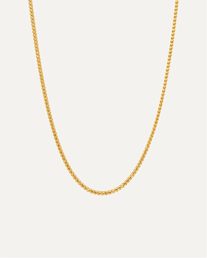 1.5mm The Solid Gold Franco Link Chain by Aumpex