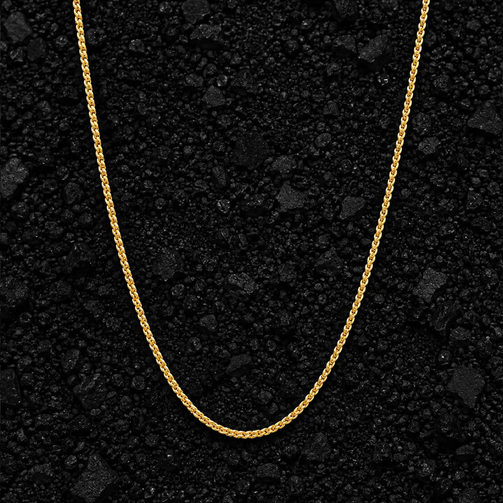 1mm The Solid 925 Sterling Silver Franco Link Chain by Aumpex