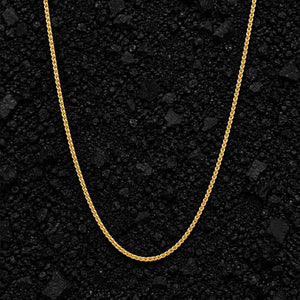 1mm The Solid 925 Sterling Silver Franco Link Chain by Aumpex