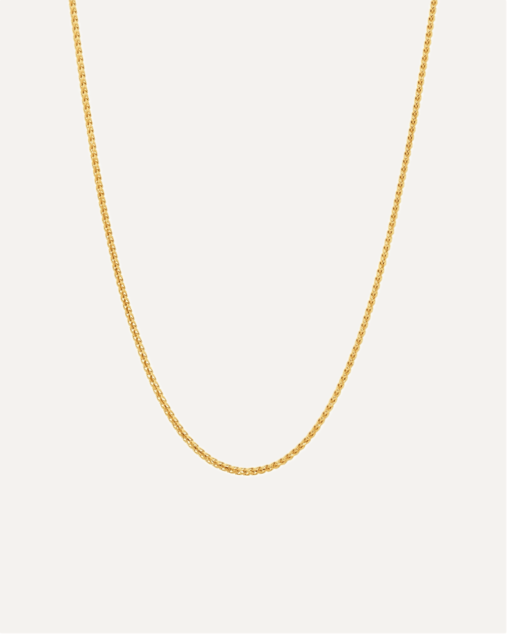 1mm The Solid Gold Franco Link Chain by Aumpex