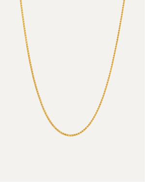 1mm The Solid Gold Franco Link Chain by Aumpex