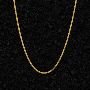 1mm The Solid Gold Franco Link Chain by Aumpex