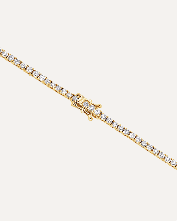 2.0mm Round Cut Moissanite Tennis Bracelet by Aumpex
