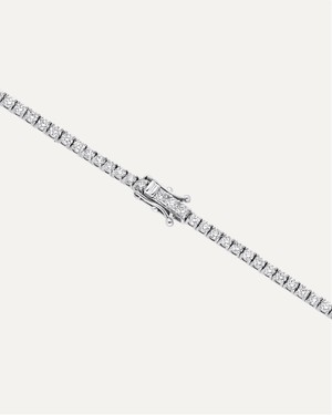 2.0mm Round Cut Moissanite Tennis Bracelet by Aumpex