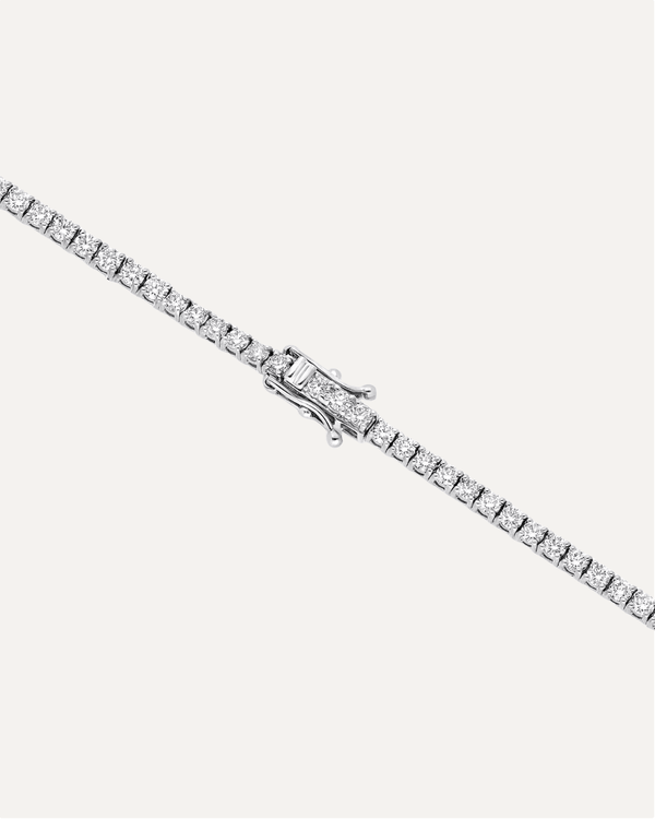 2.0mm Round Cut Moissanite Tennis Bracelet by Aumpex