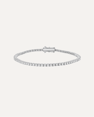 2.0mm Round Cut Moissanite Tennis Bracelet by Aumpex