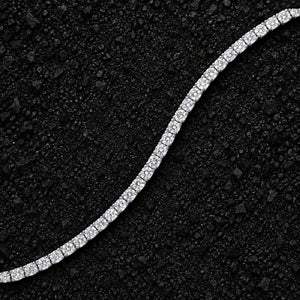 2.0mm Round Cut Moissanite Tennis Bracelet by Aumpex