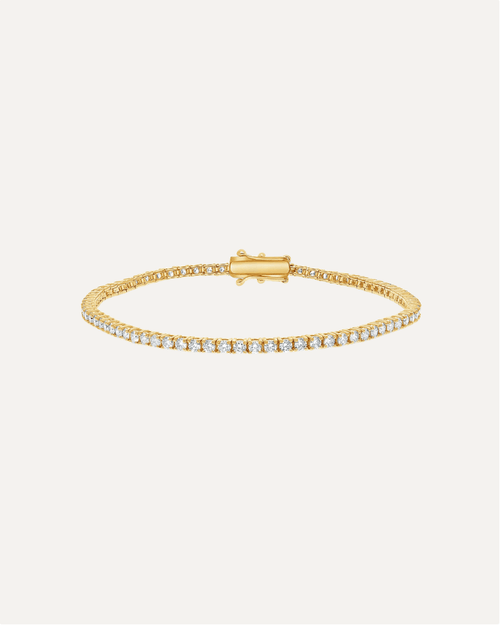 2.0mm Round Cut Moissanite Tennis Bracelet by Aumpex