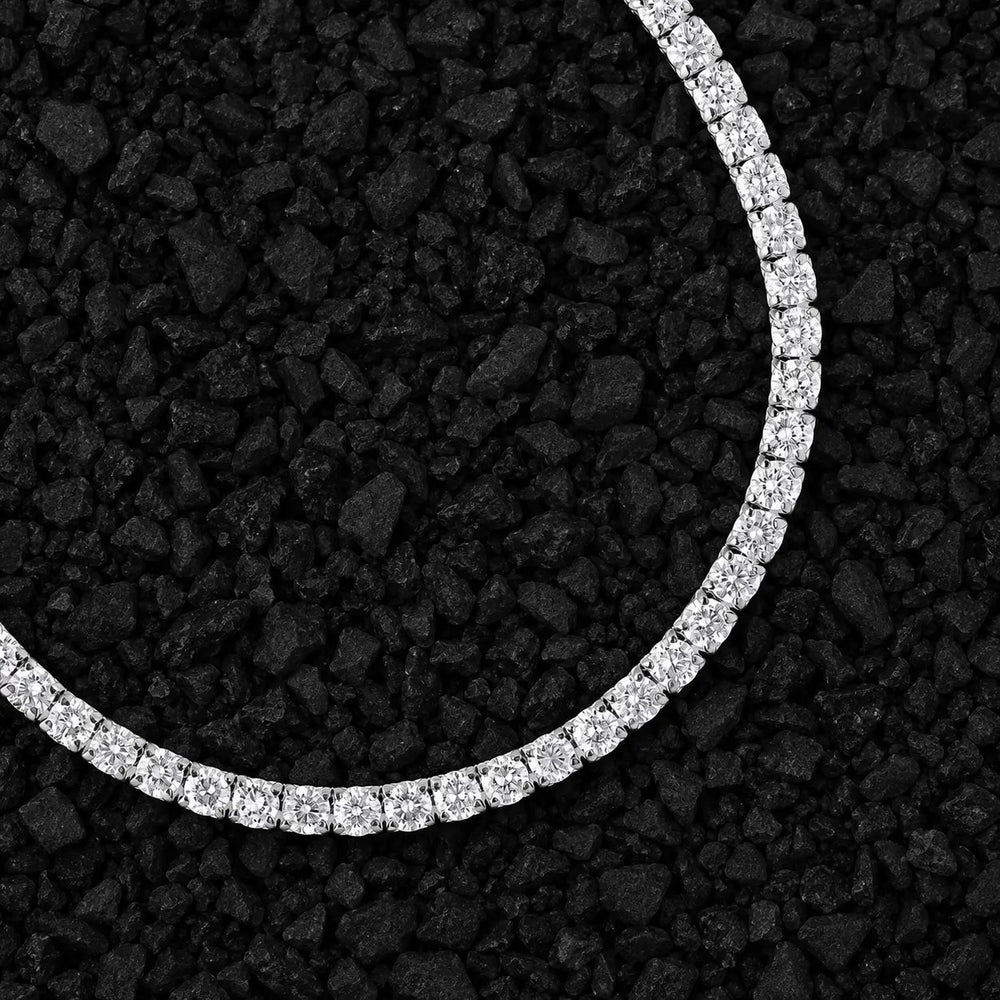 2.5mm Everyday Luxury Solid Gold Lab-Grown Diamond Tennis Chain by Aumpex