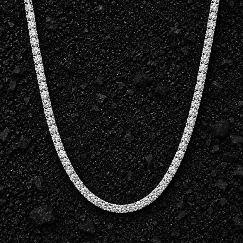 2.5mm Everyday Luxury Solid Gold Lab-Grown Diamond Tennis Chain by Aumpex