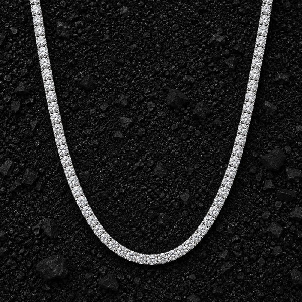 2.5mm Everyday Luxury Solid Gold Lab-Grown Diamond Tennis Chain by Aumpex