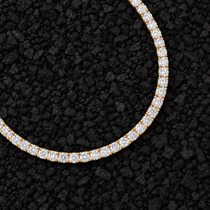 2.5mm Everyday Luxury Solid Gold Lab-Grown Diamond Tennis Chain by Aumpex
