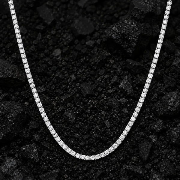 2.5mm Everyday Moissanite Tennis Chain by Aumpex