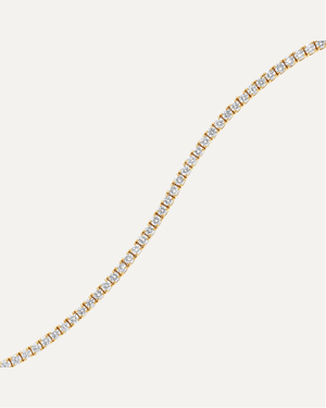 2.5mm Round Cut Moissanite Tennis Bracelet by Aumpex