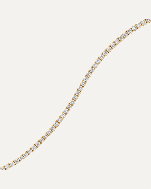 2.5mm Round Cut Moissanite Tennis Bracelet by Aumpex