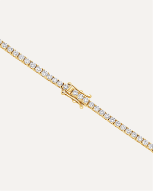2.5mm Round Cut Moissanite Tennis Bracelet by Aumpex