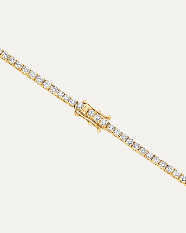 2.5mm Round Cut Moissanite Tennis Bracelet by Aumpex