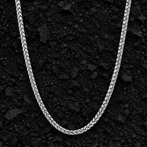 2.5mm The Solid 925 Sterling Silver Franco Link Chain by Aumpex