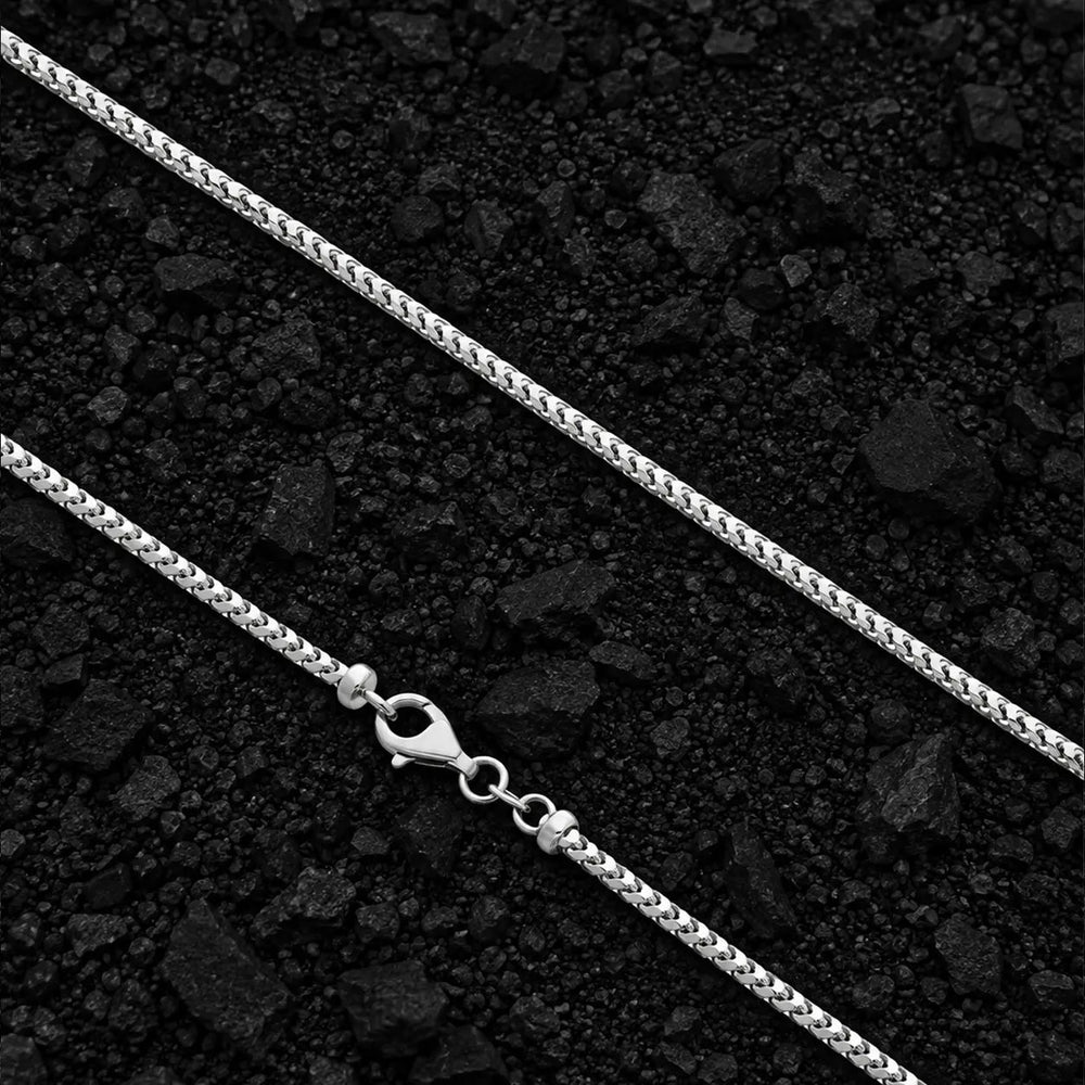 2.5mm The Solid 925 Sterling Silver Franco Link Chain by Aumpex