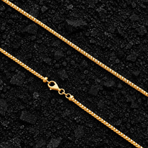 2.5mm The Solid 925 Sterling Silver Franco Link Chain by Aumpex