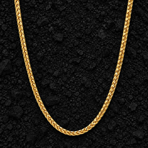 2.5mm The Solid 925 Sterling Silver Franco Link Chain by Aumpex