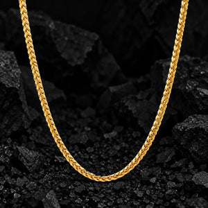2.5mm The Solid Gold Franco Link Chain by Aumpex