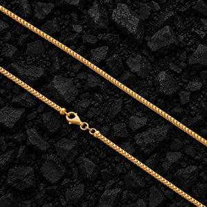 2.5mm The Solid Gold Franco Link Chain by Aumpex