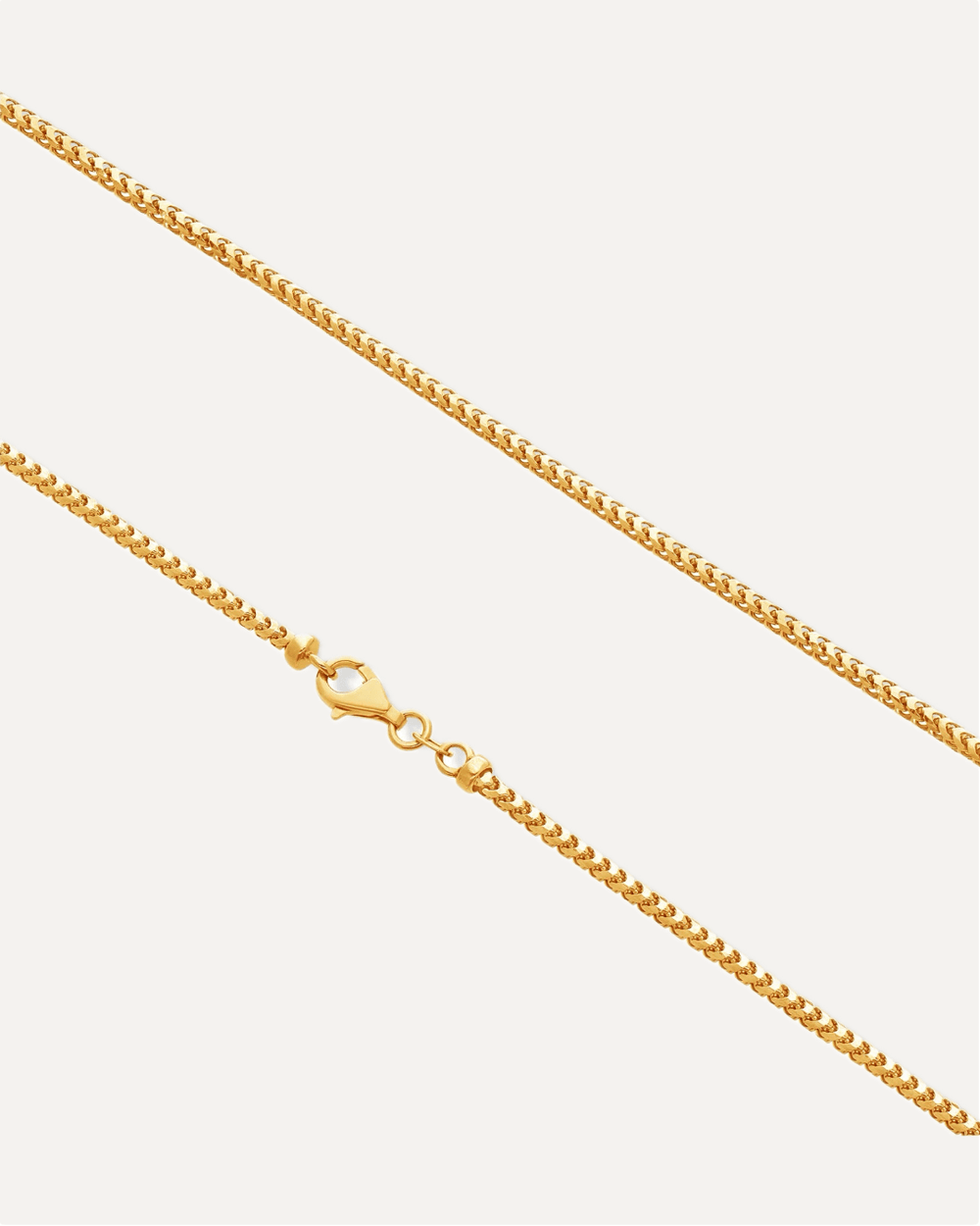 2.5mm The Solid Gold Franco Link Chain by Aumpex