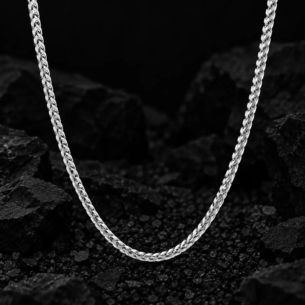 2.5mm The Solid Gold Franco Link Chain by Aumpex