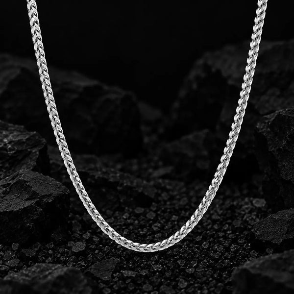 2.5mm The Solid Gold Franco Link Chain by Aumpex