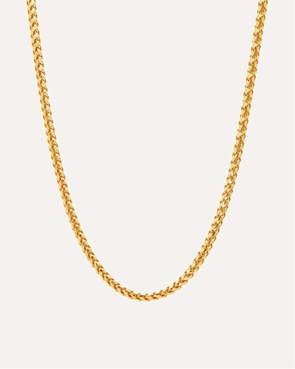 2.5mm The Solid Gold Franco Link Chain by Aumpex