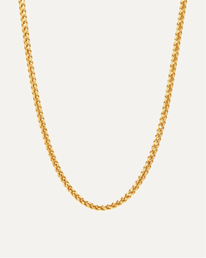 2.5mm The Solid Gold Franco Link Chain by Aumpex