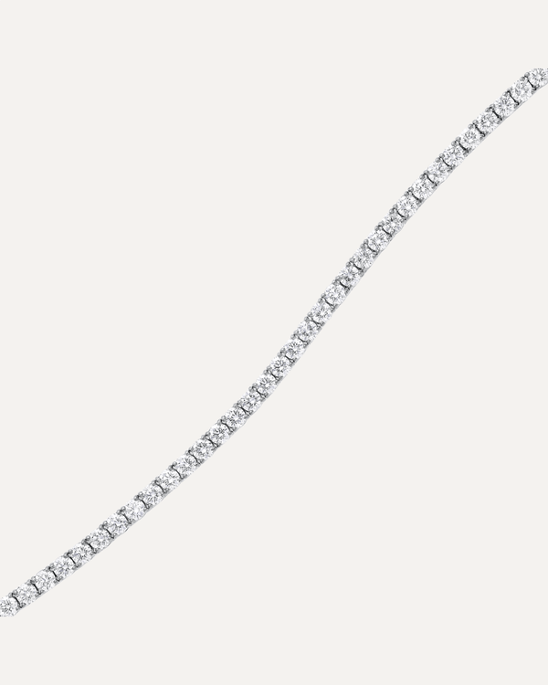 2.8mm Round Cut Moissanite Tennis Bracelet by Aumpex