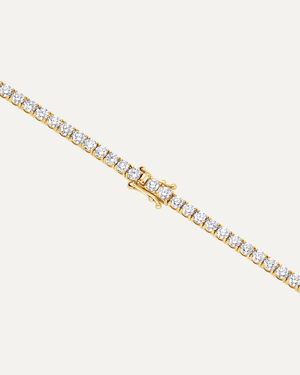 2.8mm Round Cut Moissanite Tennis Bracelet by Aumpex