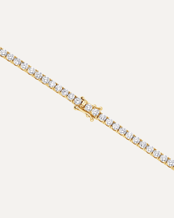 2.8mm Round Cut Moissanite Tennis Bracelet by Aumpex