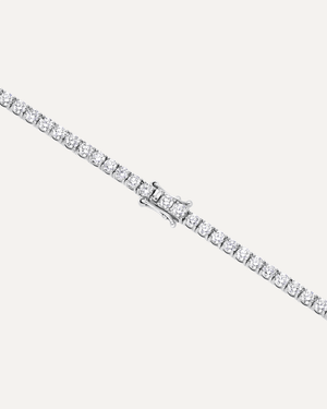 2.8mm Round Cut Moissanite Tennis Bracelet by Aumpex