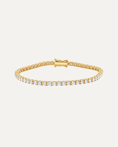 2.8mm Round Cut Moissanite Tennis Bracelet by Aumpex
