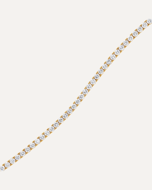 2.8mm Round Cut Moissanite Tennis Bracelet by Aumpex