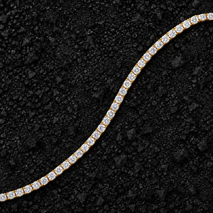 2.8mm Round Cut Moissanite Tennis Bracelet by Aumpex