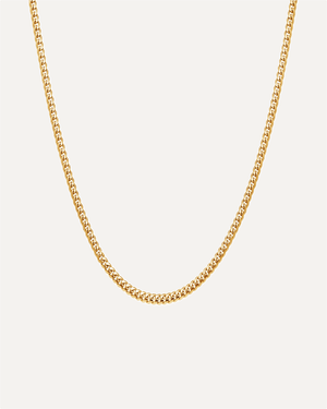 2mm Heavyweight Gold Cuban Link Chain by Aumpex